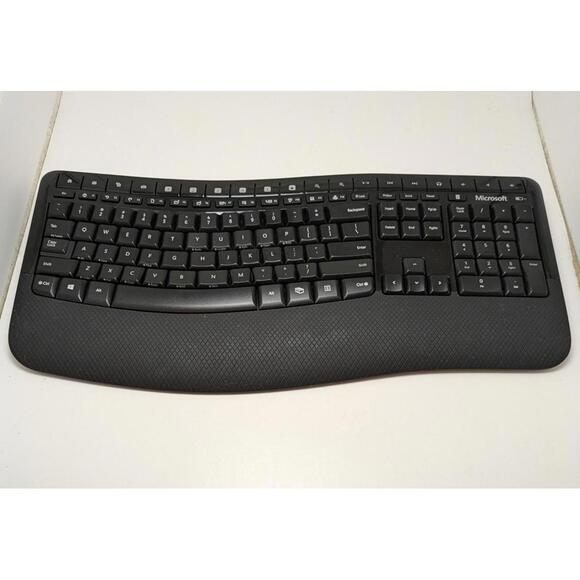Microsoft Comfort Desktop 5000 Wireless Black Keyboard No Dongle WUG0872 - Picture 1 of 7